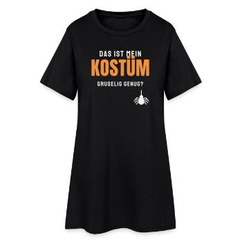 Das ist mein Kostüm Halloween Spruch Gruselig - Frauen T-Shirt-Kleid - Schwarz - Vorne