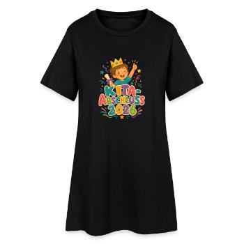 Kita Abschluss 2026 Kinder Abschlussfeier - Frauen T-Shirt-Kleid - Schwarz - Vorne