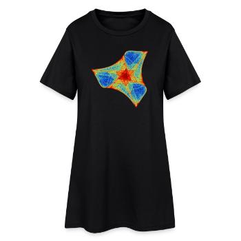 Fire Boomerang – Chaos Theory - Women’s T-Shirt Dress - black - Front
