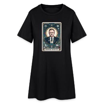 Carte de tarot Theodore Roosevelt - Robe T-shirt Femme - noir - Devant