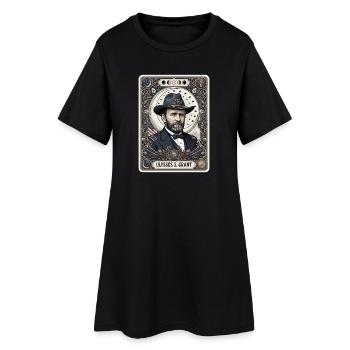 Carte de tarot Ulysses S Grant - Robe T-shirt Femme - noir - Devant