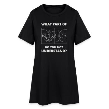 Cadeau drôle d’entraîneur de basket pour l’enseignant - Robe T-shirt Femme - noir - Devant