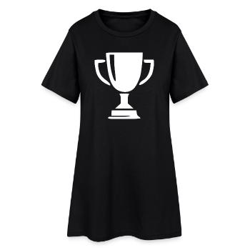 Champion de la victoire en coupe Sportif - Robe T-shirt Femme - noir - Devant