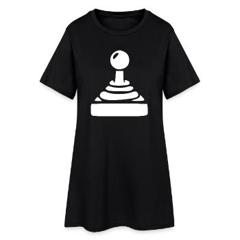 Joystick Gamer Gaming Rétro - Robe T-shirt Femme - noir - Devant