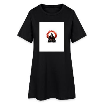 Médiation du Cercle de Flammes dans les samouraïs - Robe T-shirt Femme - noir - Devant