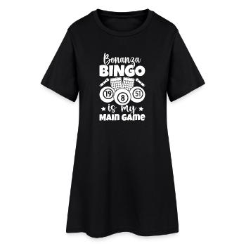 Bingo Player Bonanza Is My Game Bingo - Women’s T-Shirt Dress - black - Front