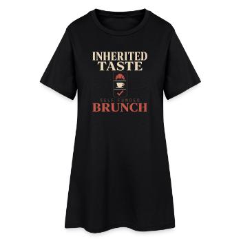 Vieil argent - Robe T-shirt Femme - noir - Devant