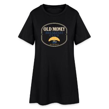 Vieil argent - Robe T-shirt Femme - noir - Devant