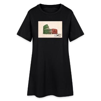 Azzo - Robe T-shirt Femme - noir - Devant