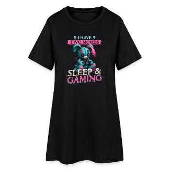 Pastel Goth Soft Goth Gaming Gamer - Frauen T-Shirt-Kleid - Schwarz - Vorne