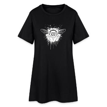 Guêpe Trash White - Wasp Tattoo Art - Robe T-shirt Femme - noir - Devant