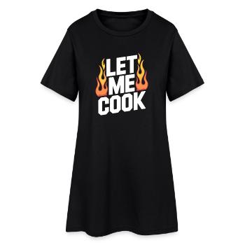 Laisse-moi cuisiner, cuisiner, griller, griller, Maître Chef, - Robe T-shirt Femme - noir - Devant