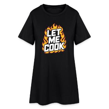 Laisse-moi cuisiner, cuisiner, griller, griller, Maître Chef, - Robe T-shirt Femme - noir - Devant