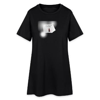 Nie Wieder Alkohol Flaschen-Symbol - Frauen T-Shirt-Kleid - Schwarz - Vorne