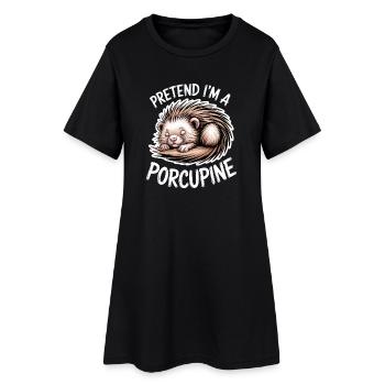 Don des proverbes du porc-épic - Robe T-shirt Femme - noir - Devant