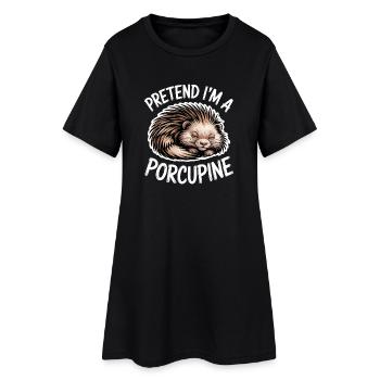 Don des proverbes du porc-épic - Robe T-shirt Femme - noir - Devant