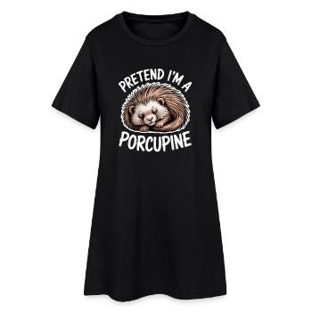 Don des proverbes du porc-épic - Robe T-shirt Femme - noir - Devant