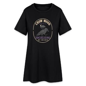 Corbeau Corbeau Drôle - Robe T-shirt Femme - noir - Devant