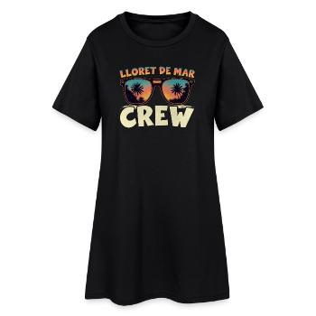 Lloret De Mar Crew - Frauen T-Shirt-Kleid - Schwarz - Vorne