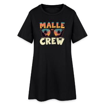 Malle Crew - Robe T-shirt Femme - noir - Devant