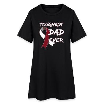 cancer de la gorge - Robe T-shirt Femme - noir - Devant