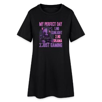 Pastel Goth Soft Goth Gaming Gamer - Robe T-shirt Femme - noir - Devant