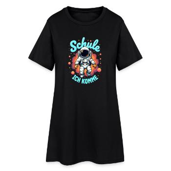 Scolaire 2026 Inscription scolaire 2026 Retour à l’école - Robe T-shirt Femme - noir - Devant