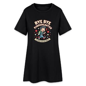 Schulkind 2026 Einschulung 2026 Schulanfang - Frauen T-Shirt-Kleid - Schwarz - Vorne