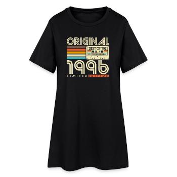 Original 1996 Vintage Vintage Rétro Anniversaire - Robe T-shirt Femme - noir - Devant
