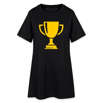 Champion de la victoire en coupe Sportif - Robe T-shirt Femme - noir - Devant