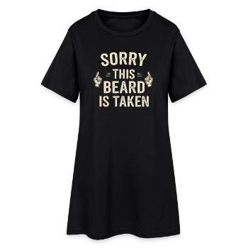 Barbe prise : Bart est enlevé - Robe T-shirt Femme - noir - Devant