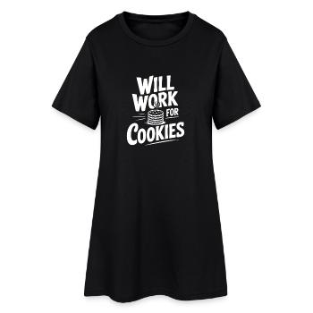 Ça marchera pour les cookies - Robe T-shirt Femme - noir - Devant