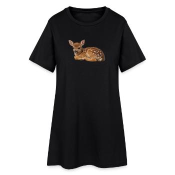 Starspots Fawn - Women’s T-Shirt Dress - black - Front