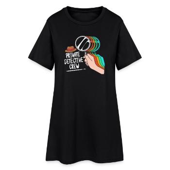 Détective - Robe T-shirt Femme - noir - Devant