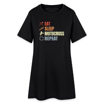 Motocross Routine - Robe T-shirt Femme - noir - Devant