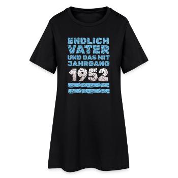 Vater 1952 - Frauen T-Shirt-Kleid - Schwarz - Vorne