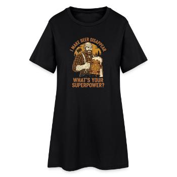 Je fais disparaître la bière Craft Beer - Robe T-shirt Femme - noir - Devant