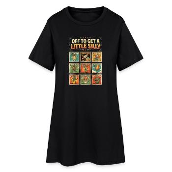 Je pars faire un peu la folie - Robe T-shirt Femme - noir - Devant
