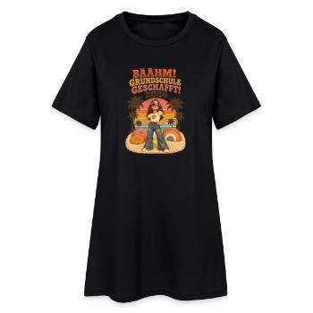 Retro Abschluss 2026 Grundschule - Frauen T-Shirt-Kleid - Schwarz - Vorne