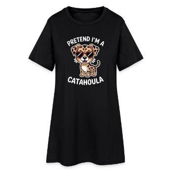 Cadeau de la parole du chien léopard Catahoula de Louisiane - Robe T-shirt Femme - noir - Devant