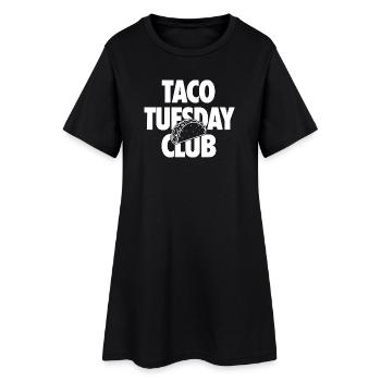 Club du mardi du taco pour les fans de tacos - Robe T-shirt Femme - noir - Devant