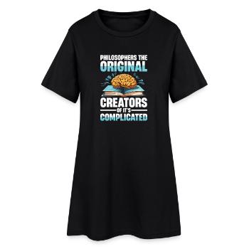 Philosophie Humor Philosophers The Original - Robe T-shirt Femme - noir - Devant