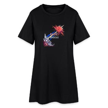 Aube Indocile Éclat Cristal - Robe T-shirt Femme - noir - Devant