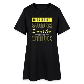 Danse de couple en valse - Robe T-shirt Femme - noir - Devant