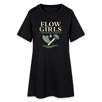 Don de bien-être pour le drainage lymphatique du système lymphatique - Robe T-shirt Femme - noir - Devant