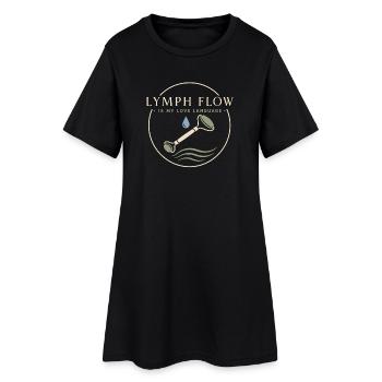 Don de bien-être pour le drainage lymphatique du système lymphatique - Robe T-shirt Femme - noir - Devant