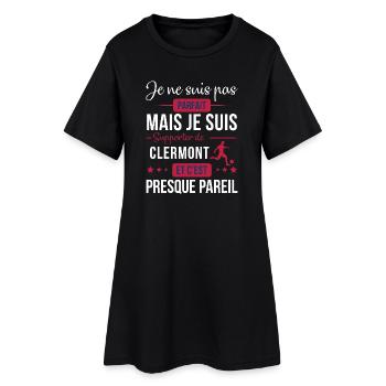Je Ne Suis Pas Parfait Mais Je Suis Supporter D... - Robe T-shirt Femme - noir - Devant