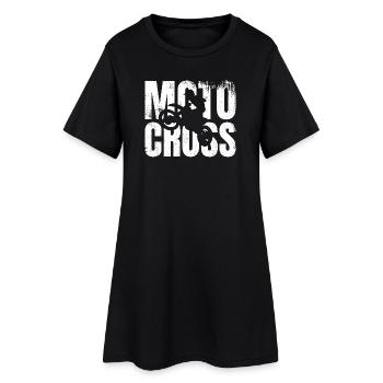 Moto Cross - Robe T-shirt Femme - noir - Devant