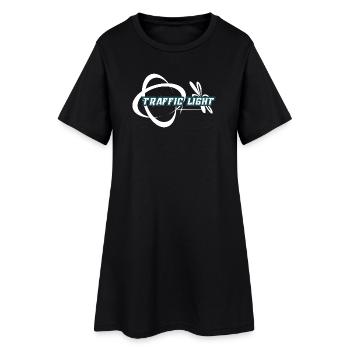 Traffic Light Fusion Logo - Women’s T-Shirt Dress - black - Front