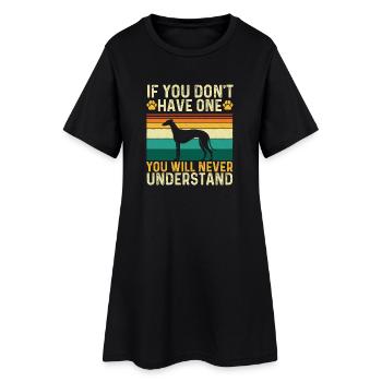 Lien de lévrier que tu ne comprendras jamais - Robe T-shirt Femme - noir - Devant